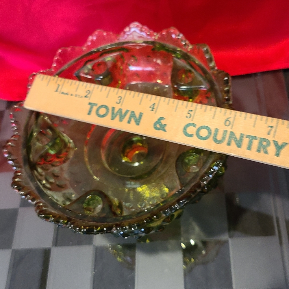 Fenton candle glass candle stick holder hold 5 candles super nice hobnail - Picture 5 of 10